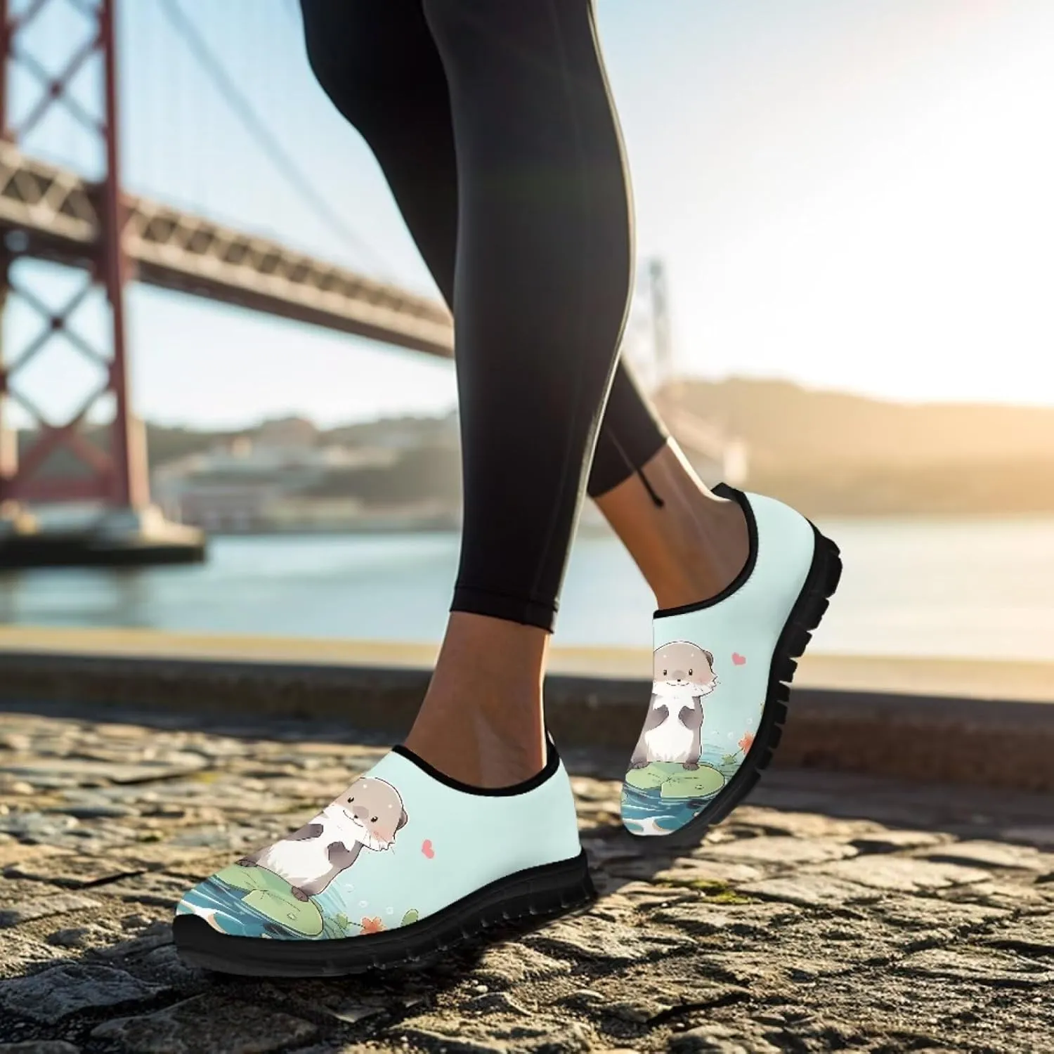 Animal Print Low Cut Sneakers Comfort Womens Slip On Loafers Walking Tennis Shoes Laceless Lightweight Round Toe Arch Support Sneaker