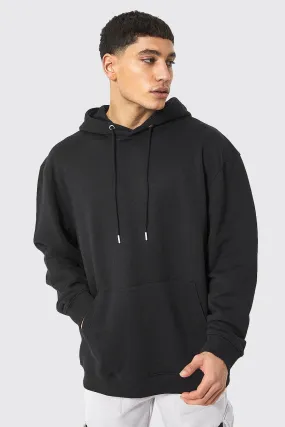 Boohoo oversized head hoodie, black