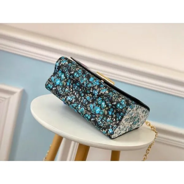 Floral Print Twist Mm Chain Shoulder Bag M55037 Red 2019 Collection