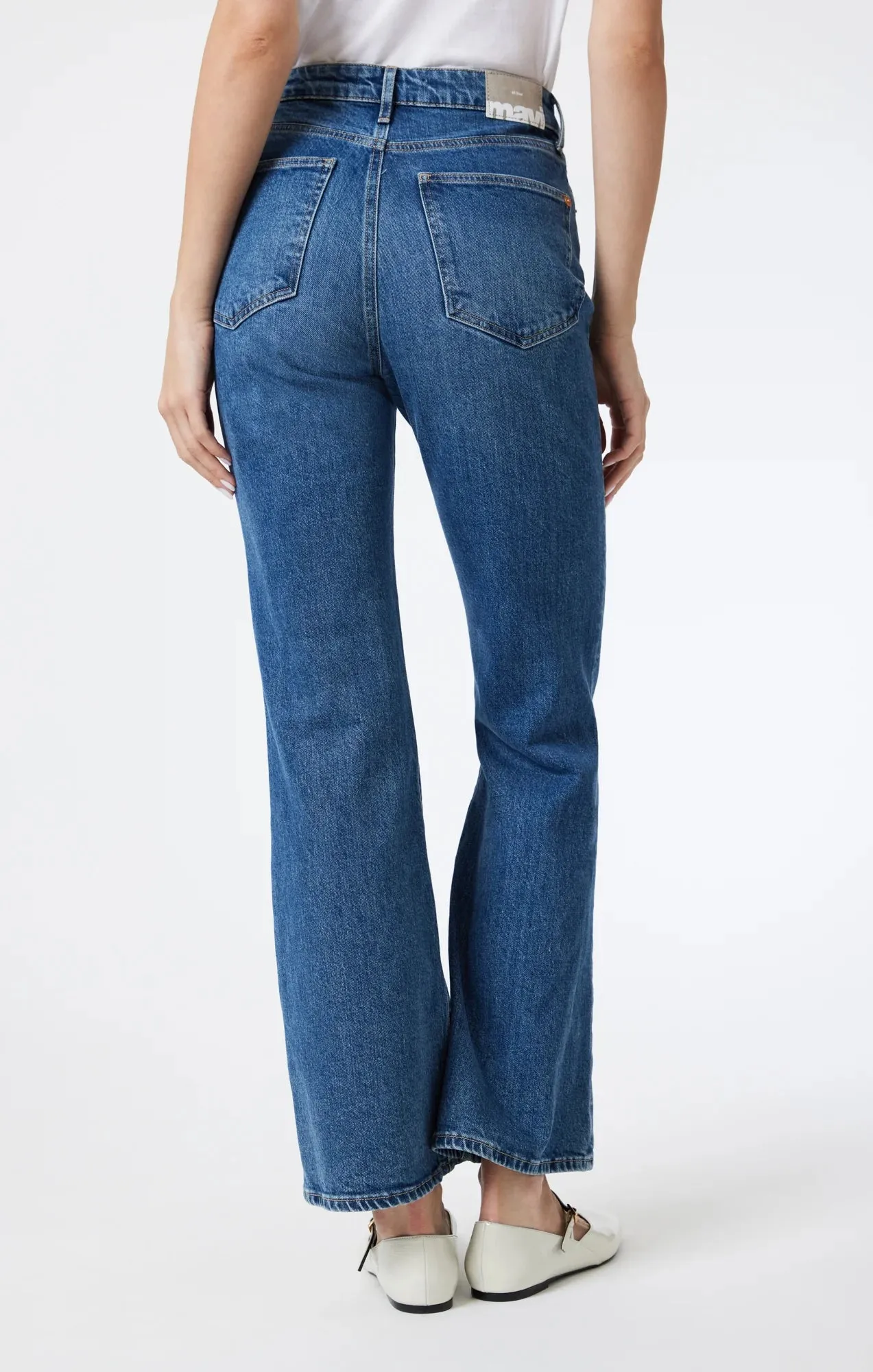 Los Angeles Mid Brushed Flare Jean