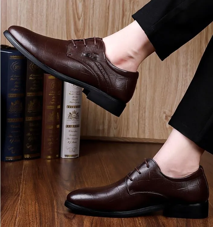 Men's Fashion Sneaker Oxford Shoes Breathable Leather Formal Business Comfortable Dress Shoes for Men