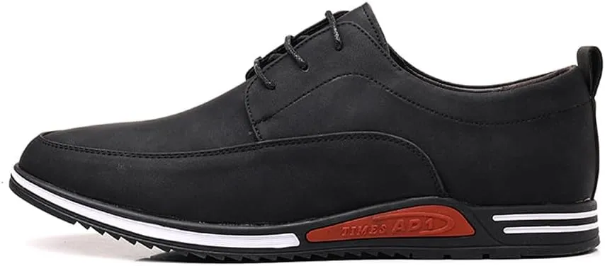 Men's Oxford Shoes Stylish Lace Up Comfortable Casual Walking Business Driving Dress Shoes