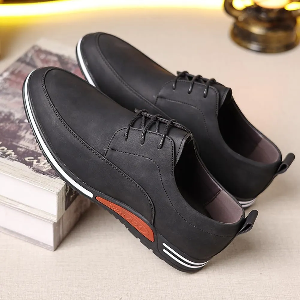 Men's Oxford Shoes Stylish Lace Up Comfortable Casual Walking Business Driving Dress Shoes
