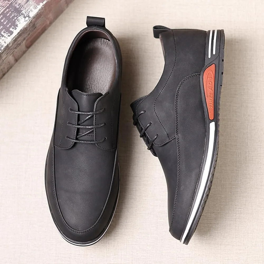 Men's Oxford Shoes Stylish Lace Up Comfortable Casual Walking Business Driving Dress Shoes