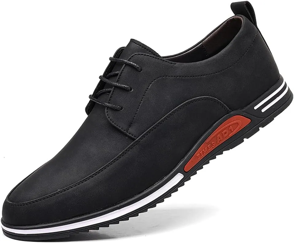 Men's Oxford Shoes Stylish Lace Up Comfortable Casual Walking Business Driving Dress Shoes