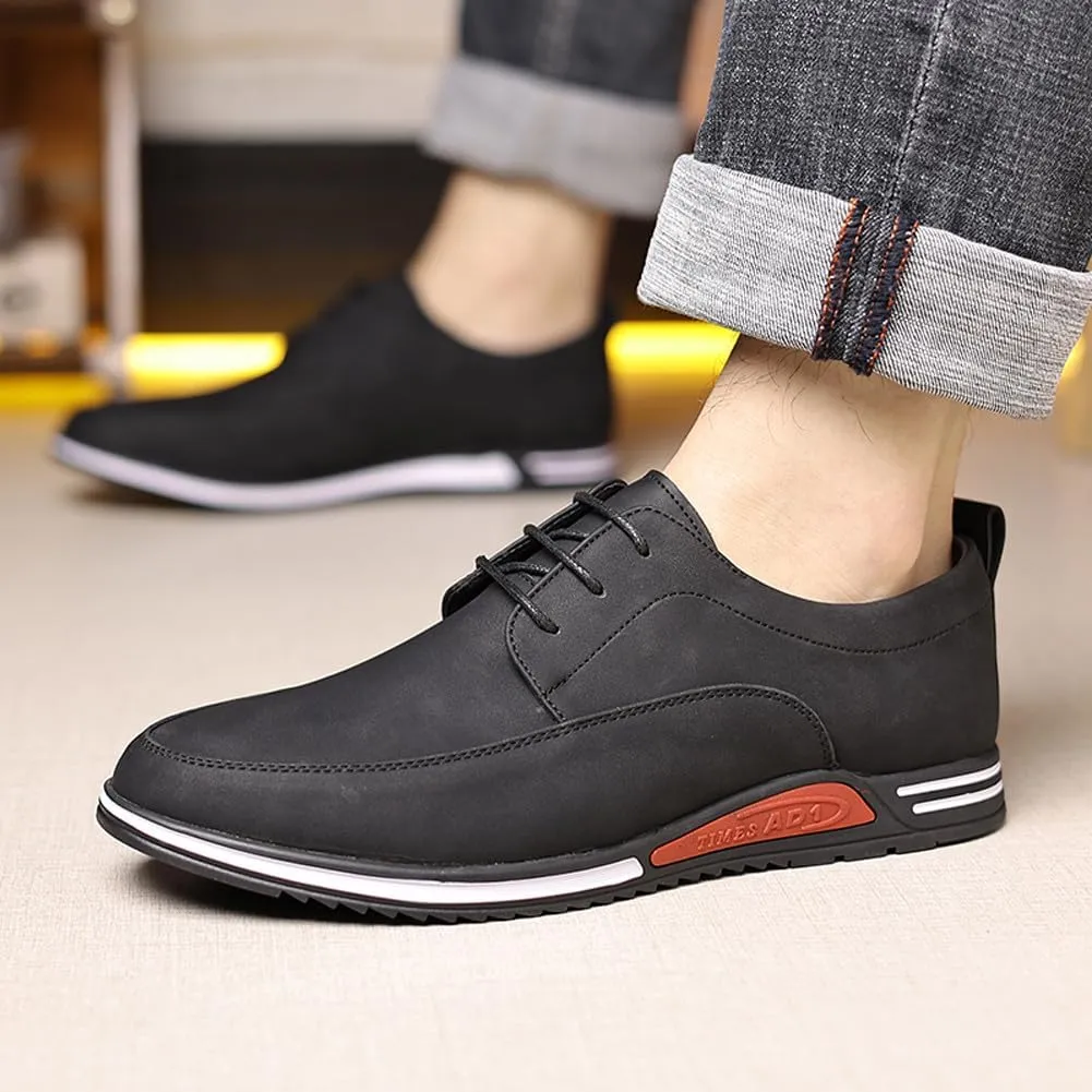 Men's Oxford Shoes Stylish Lace Up Comfortable Casual Walking Business Driving Dress Shoes