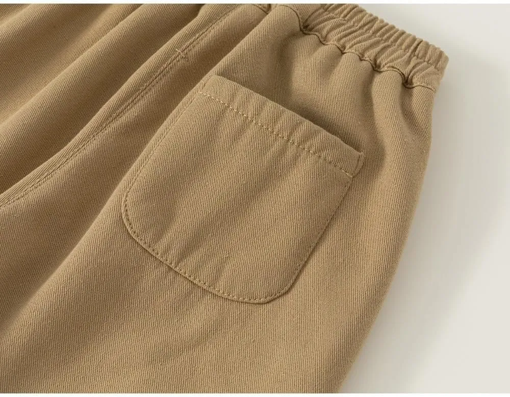 Meufam Toddler Boys Girls Sweatpants Fleece Lined Jogger Pants Solid Color Elastic Waist Winter Warm Sherpa Trousers Bottoms