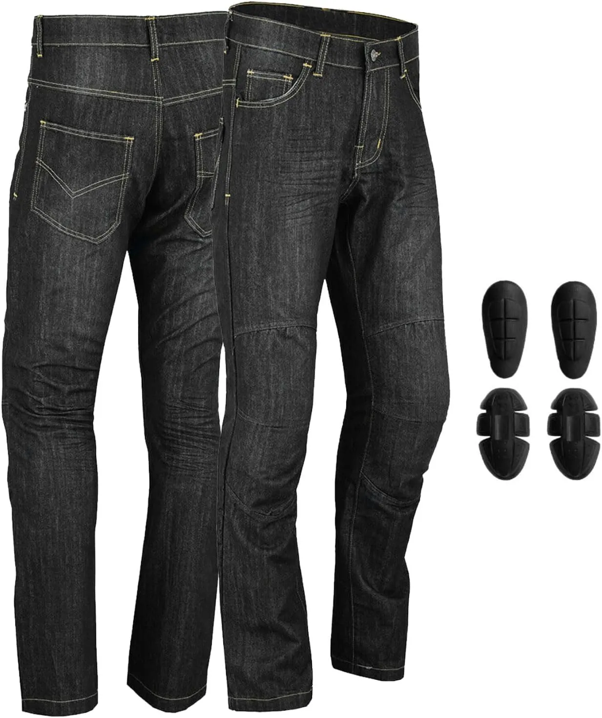 Motorcycle Jeans ProtectiveMotorcycle Denim Jeans Pants Reinforced Hip and Knee Safety with CE Removable Armor,