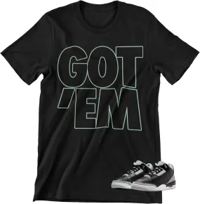 Shirt to Match Jordan 3 Green Glow Sneakers, Men's Graphic Tee.