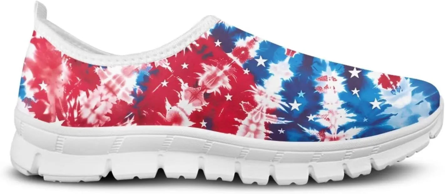 SYtrade Women's Fashion Floral Art Sneaker Flat Canvas Slip-On Ladies Travel Shoes