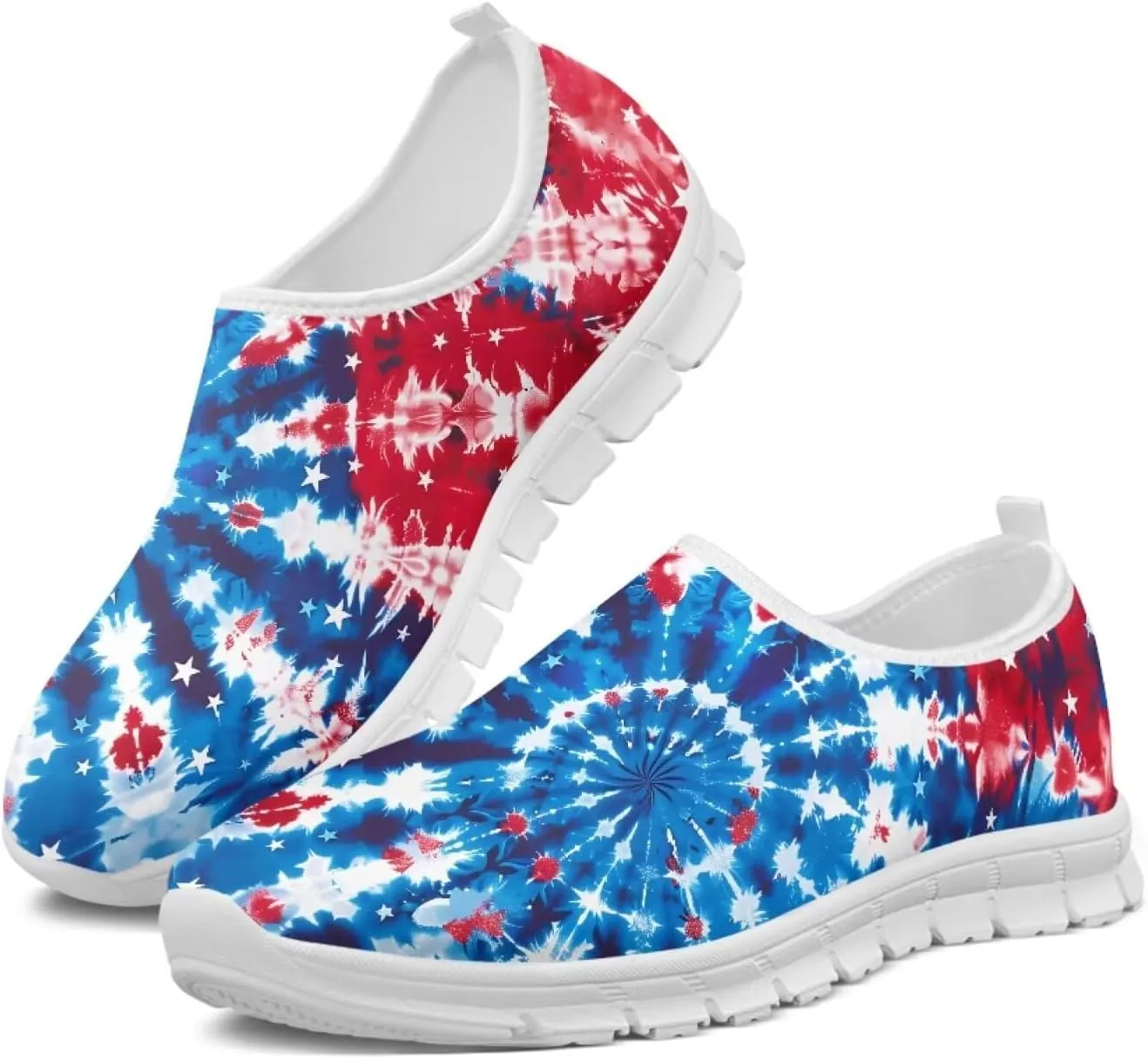 SYtrade Women's Fashion Floral Art Sneaker Flat Canvas Slip-On Ladies Travel Shoes