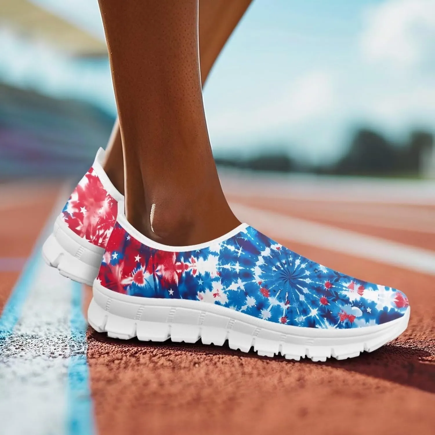SYtrade Women's Fashion Floral Art Sneaker Flat Canvas Slip-On Ladies Travel Shoes