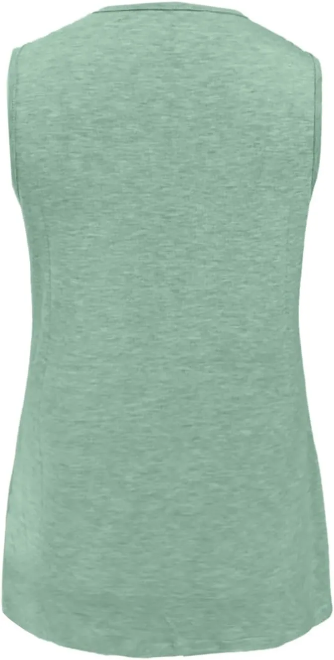 Tank Top for Women Summer V Neck T-Shirt Trendy Sleeveless Basic Tee Loose Fit 2025 Fashion