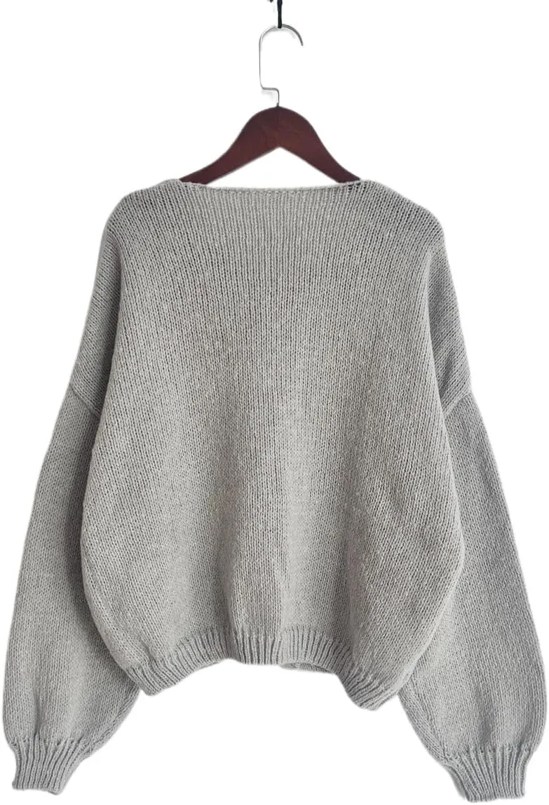 Women Tie Front Knitted Cardigan Y2k Open Front Knitwear Tops Long Sleeve Oversized Cardigan Sweater Trendy Streetwear