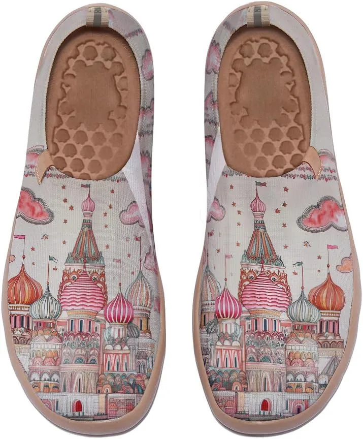 Women's Art Illustration Slip-on Shoes Vibrant Floral Casual Loafers Lightweight Comfortable Travel Footwear